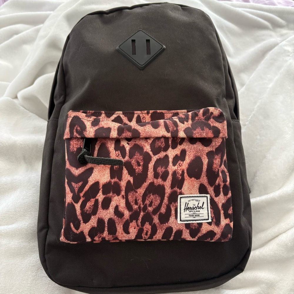 Herschel Supply Company Heritage Black & Animal Print Backpack
